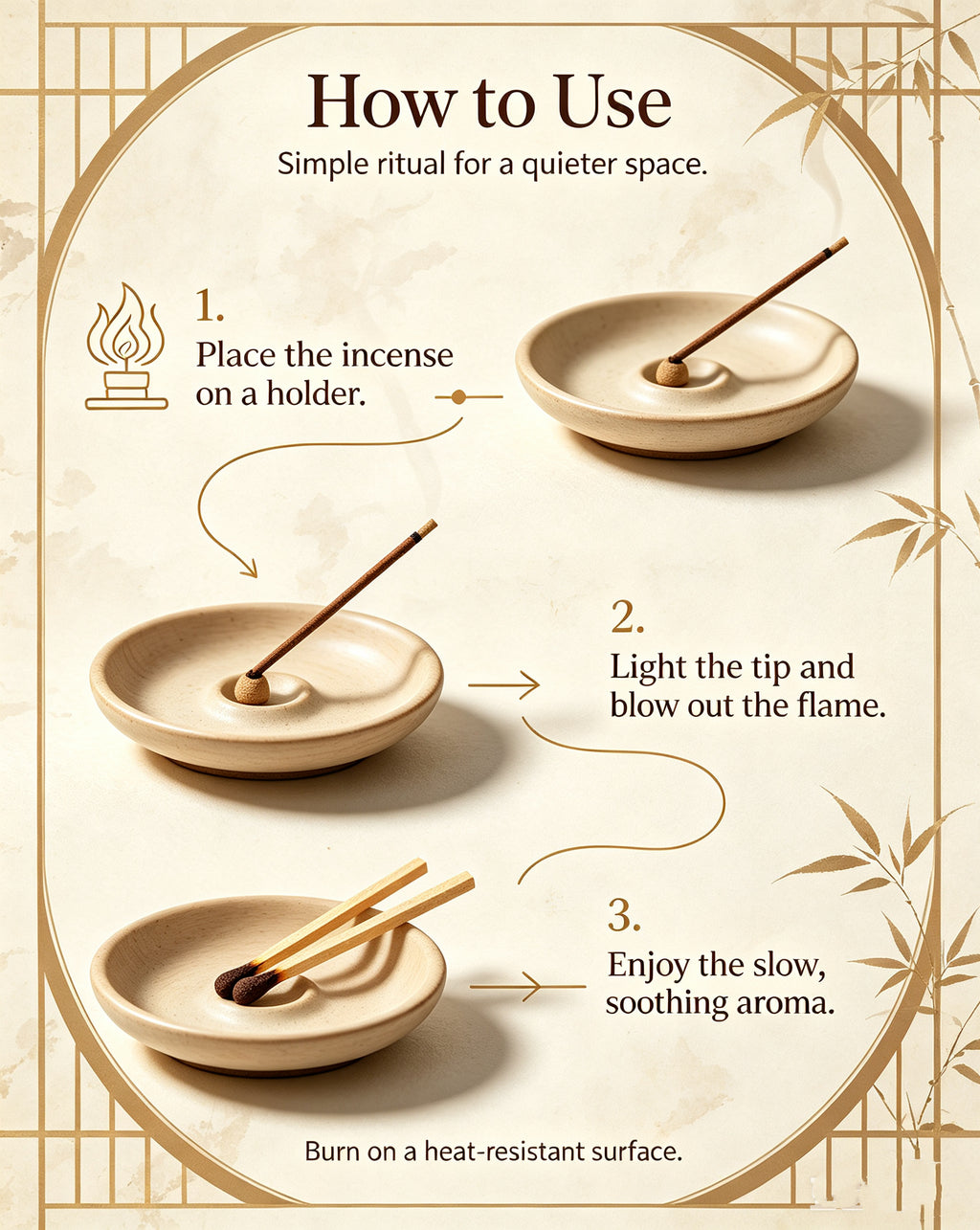 Sandalwood Agarwood Incense Sticks, Healing Fragrance to Relieve Stress & Improve Sleep